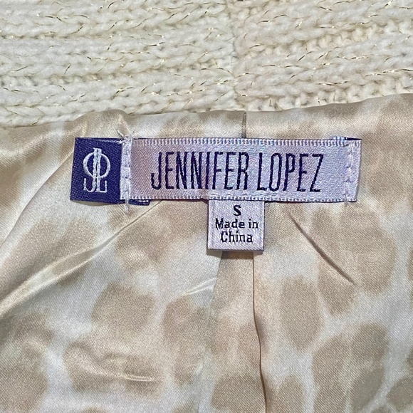 Jennifer Lopez Women's Faux Fur Collar Sweater Coat Jacket - Picture 11 of 13